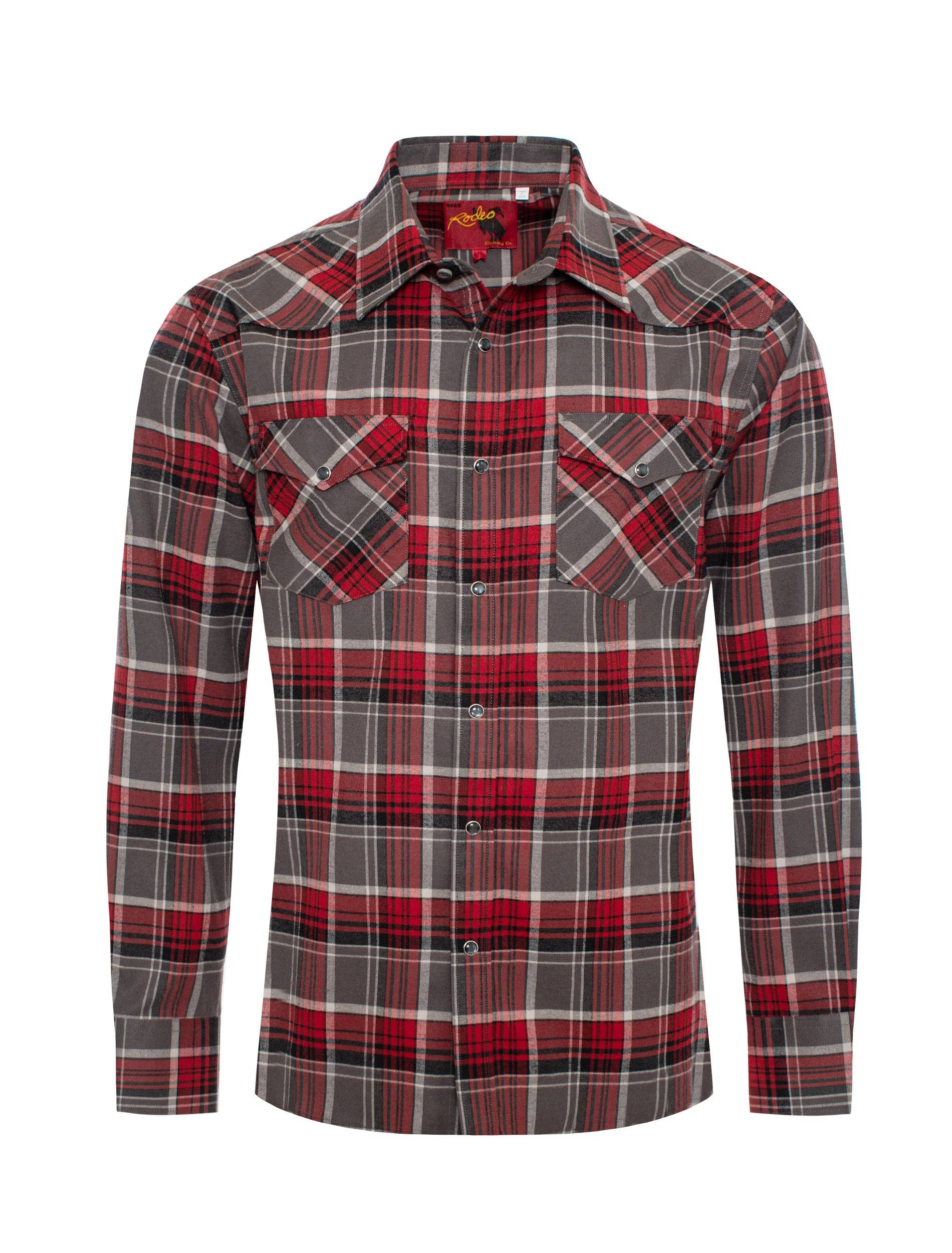 Men's Western Flannel Long Sleeve shirt with snaps