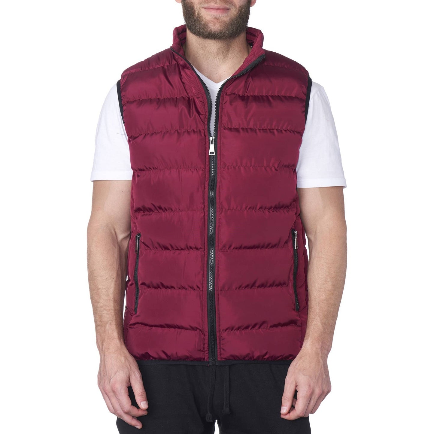 Mens Lightweight Down Alternative Puffer Vest Sleeveles