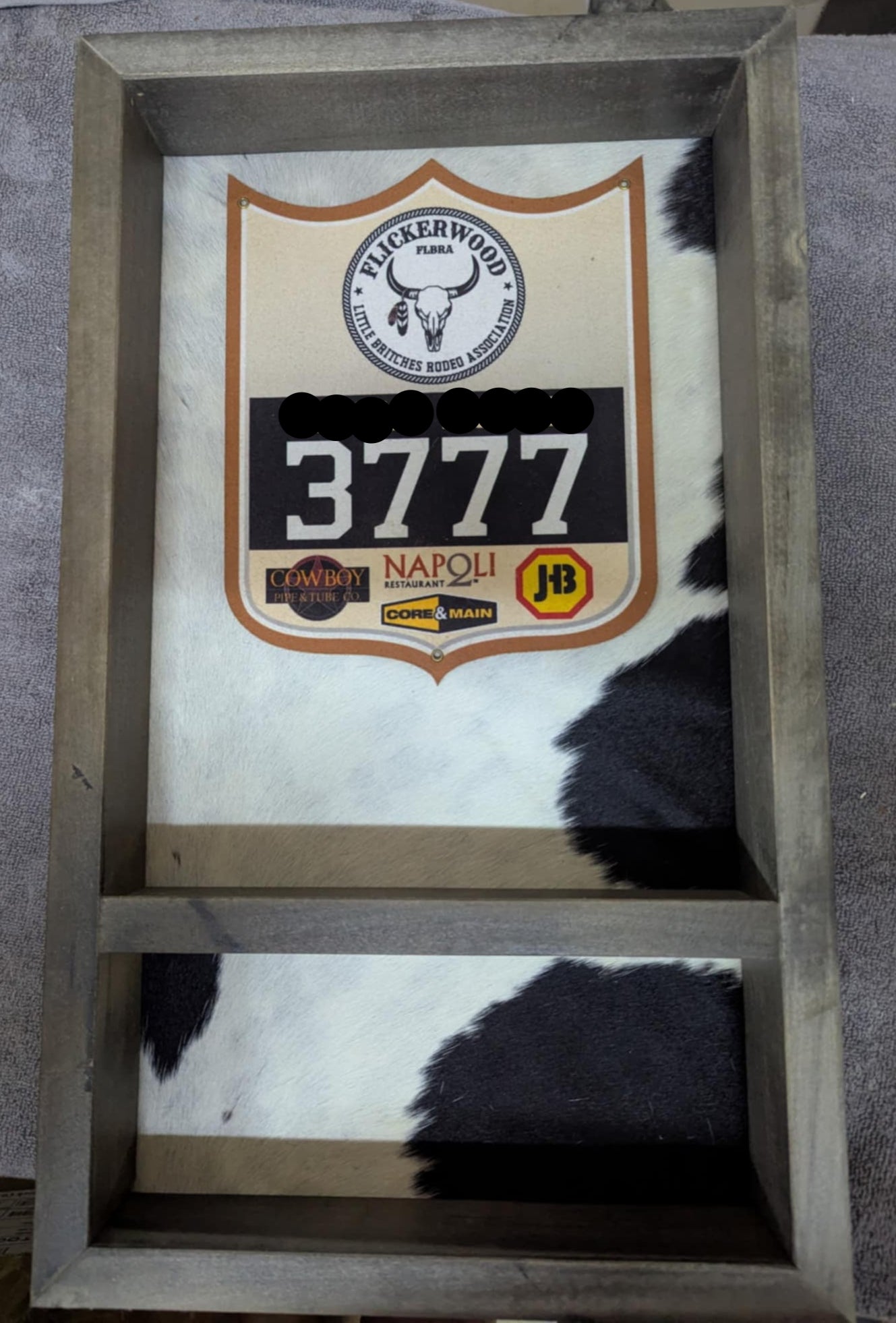 Custom Cowhide Belt Buckle Display