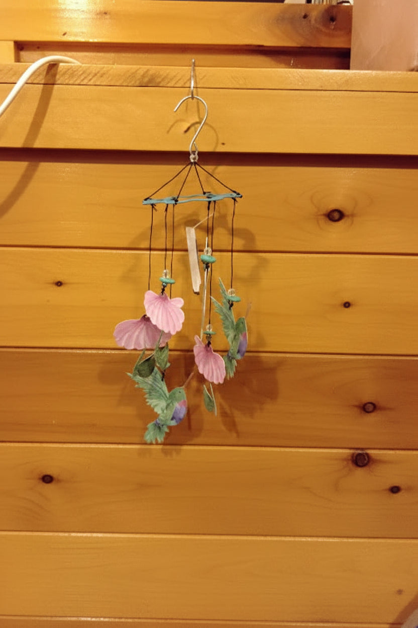 Colorful Hummingbird Wind Chimes