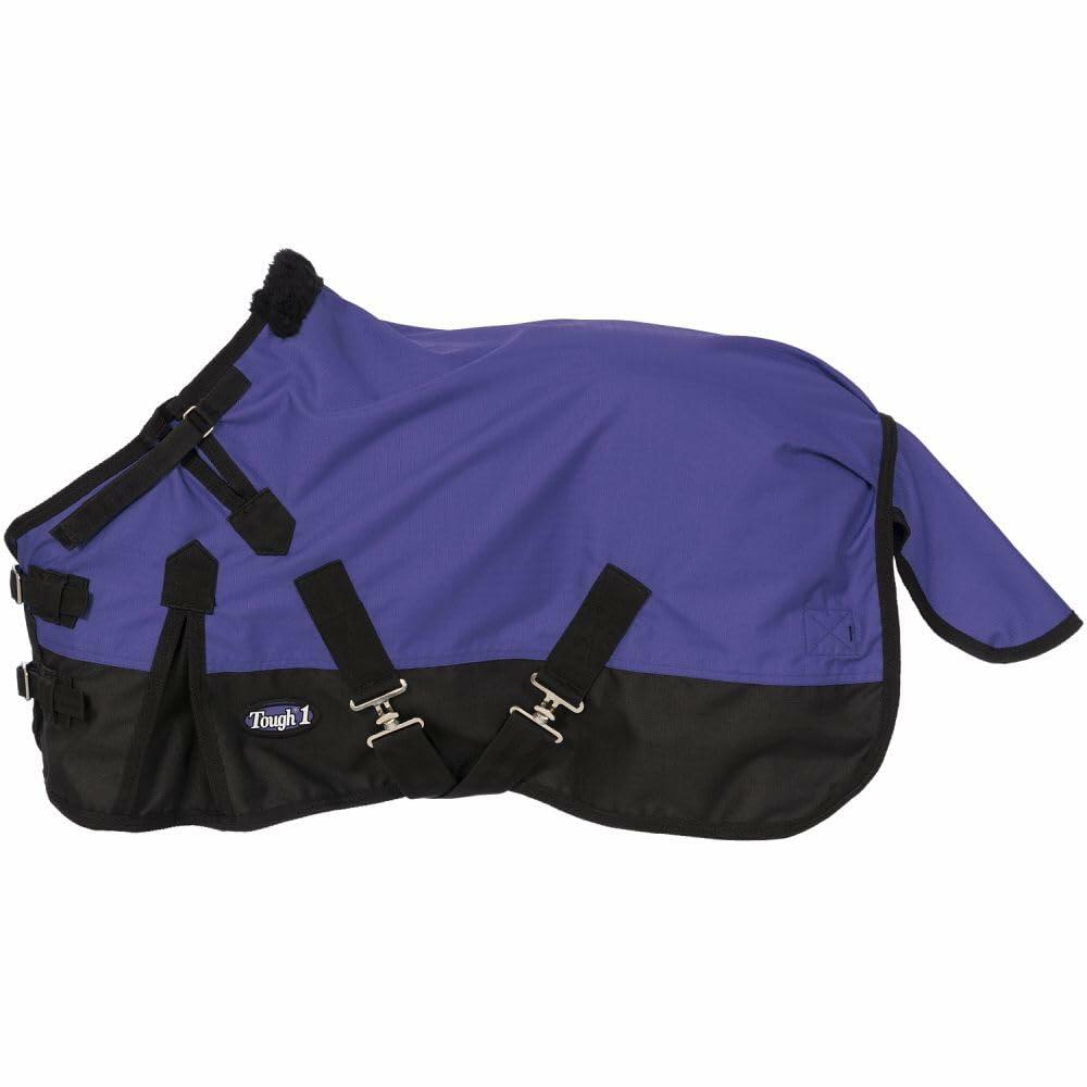 Miniature horse Tough 1  royal blue waterproof turnout sheet with Snuggit neck.