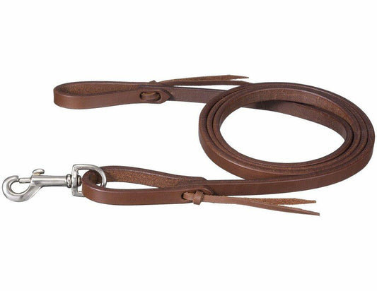 Miniature horse roping rein made from durable harness leather