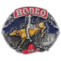 Western bull rider belt buckle