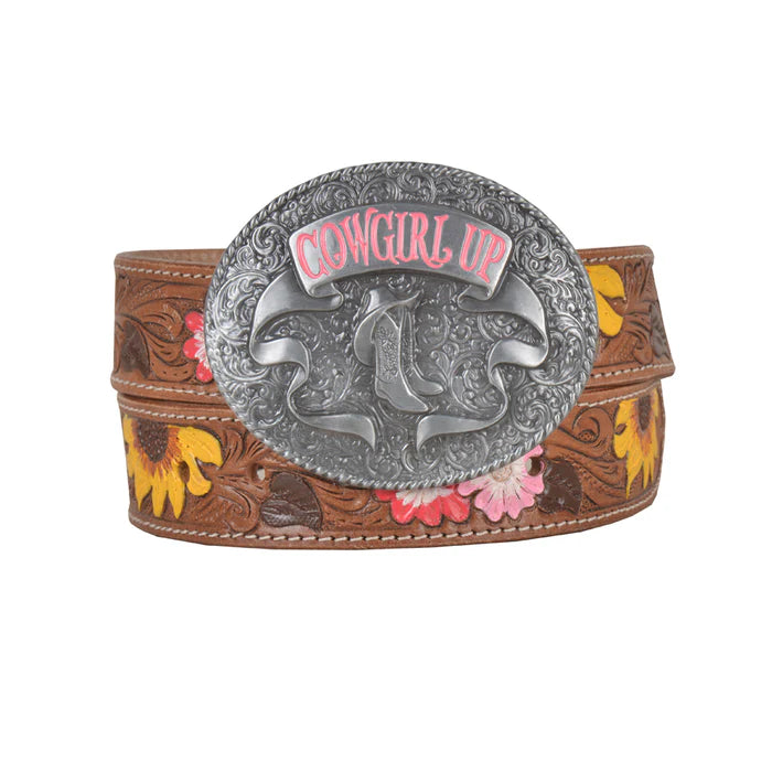 Myra Bouquet Hand-Tooled Leather Belt