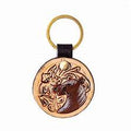Myra Trail Horse Hand-tooled Key Fob