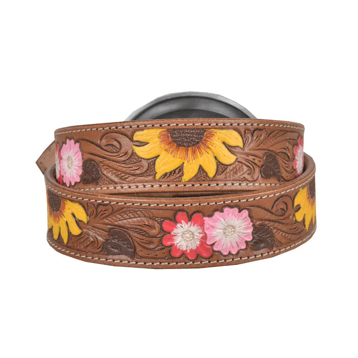 Myra Bouquet Hand-Tooled Leather Belt