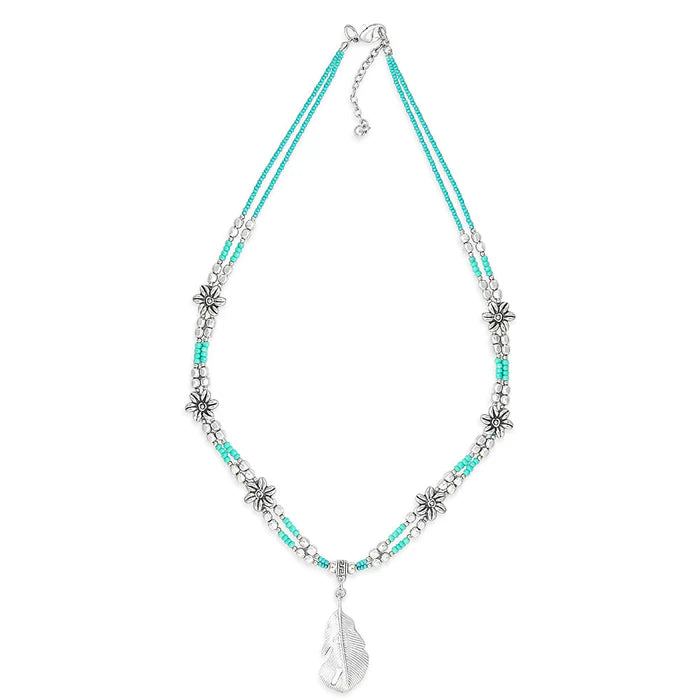 Myra Mesa Feather Pendant Necklace