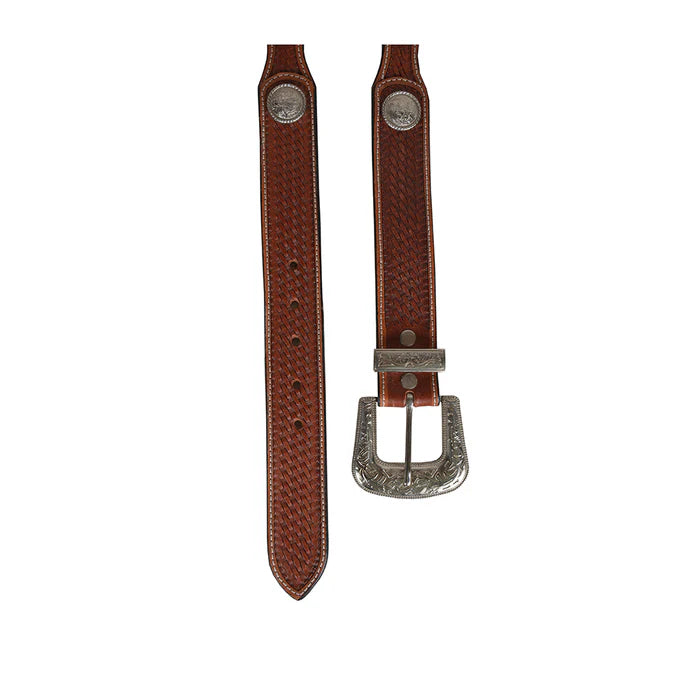 Myra Rustic Woods Hand-Tooled Leather Belt