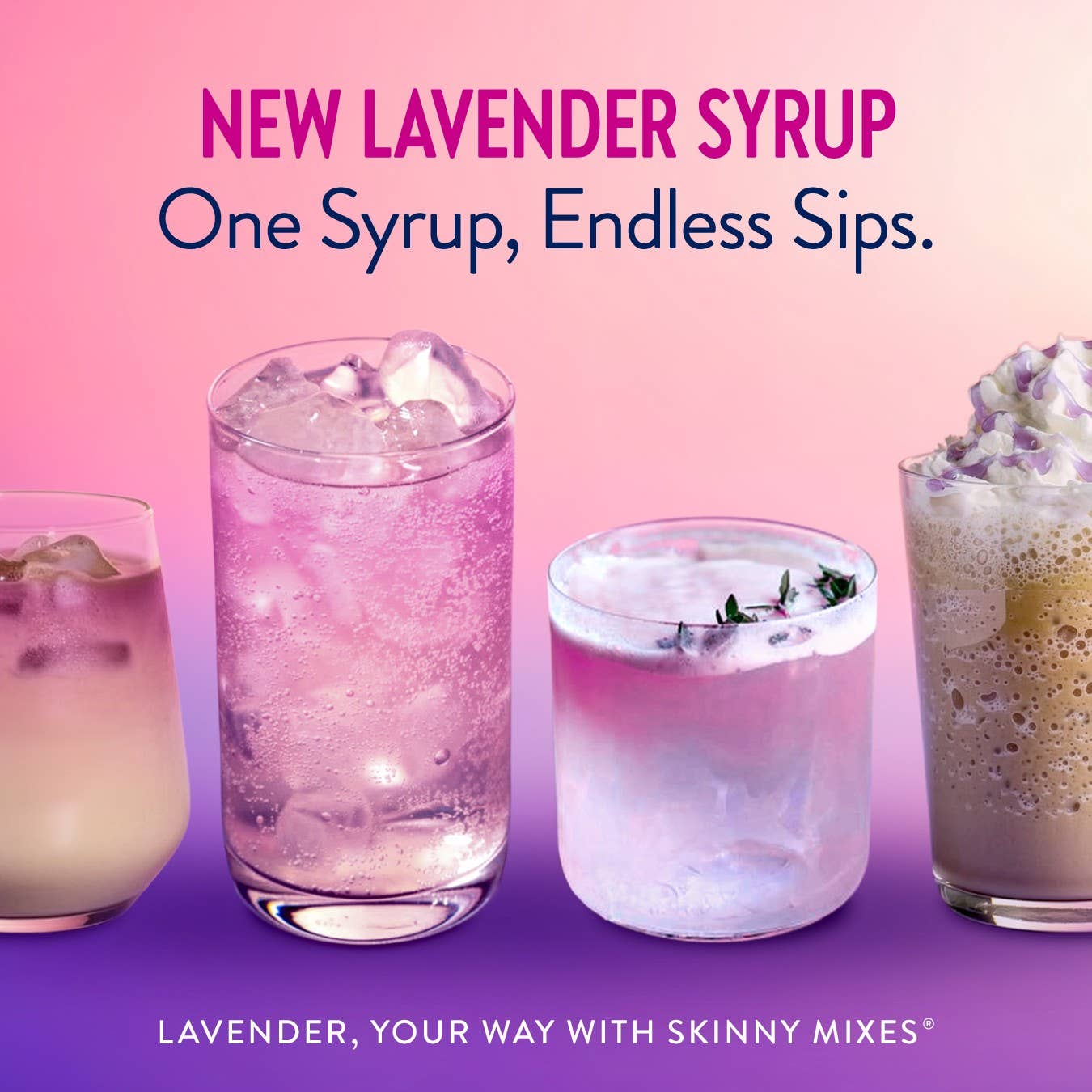 Several options for ways to flavor with lavender.