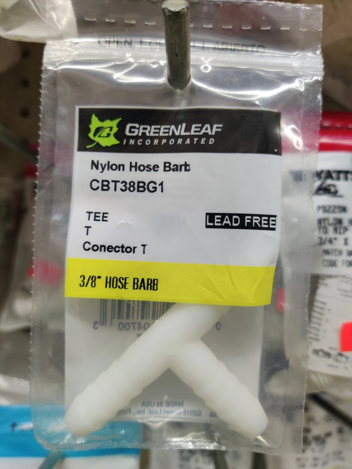 3/8" Nylon Hose Barb T