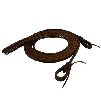Brown leather Rein on a white background