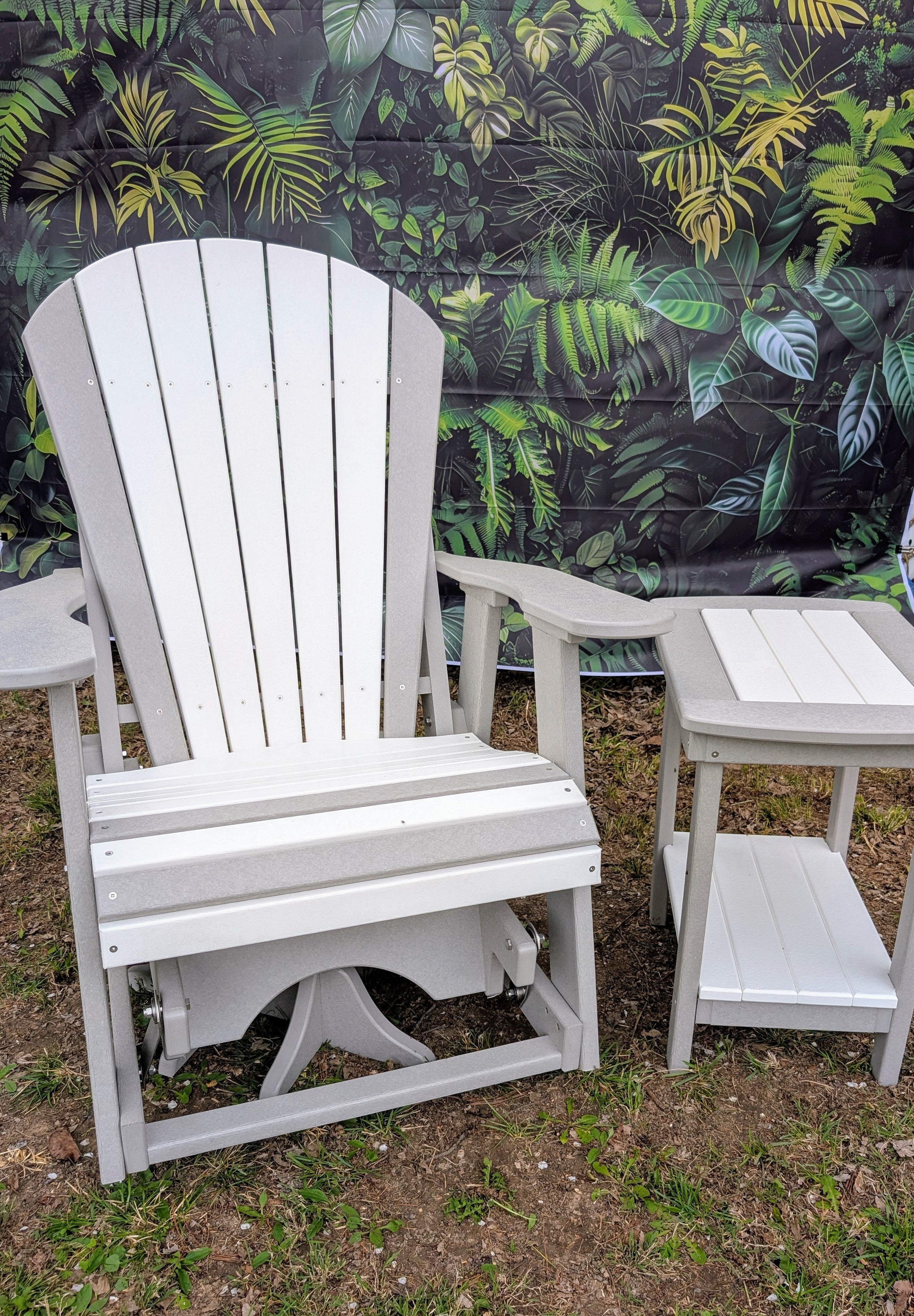 Circle Y Poly Furniture swivel chair for patio or porch – table not included
