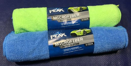 PEAK Microfiber Clean Polish Dry Detail Auto Cloths