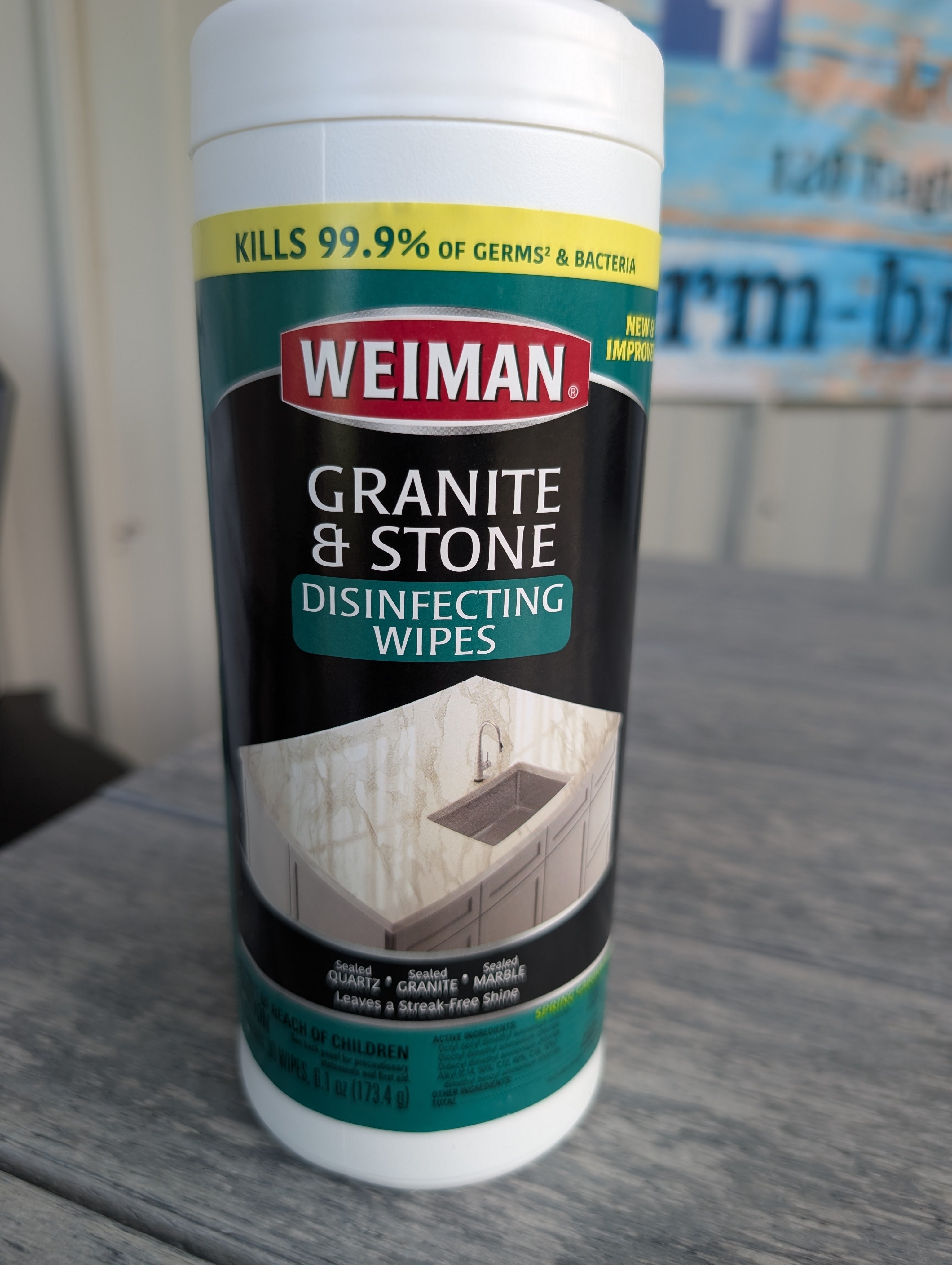 Weiman Granite Wipes – 30 Pre-Moistened Wipes