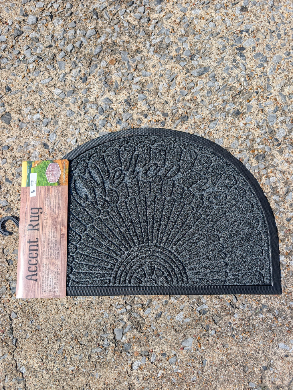 Compact 24 by 16 inch rug for kitchen, bedroom, or laundry use