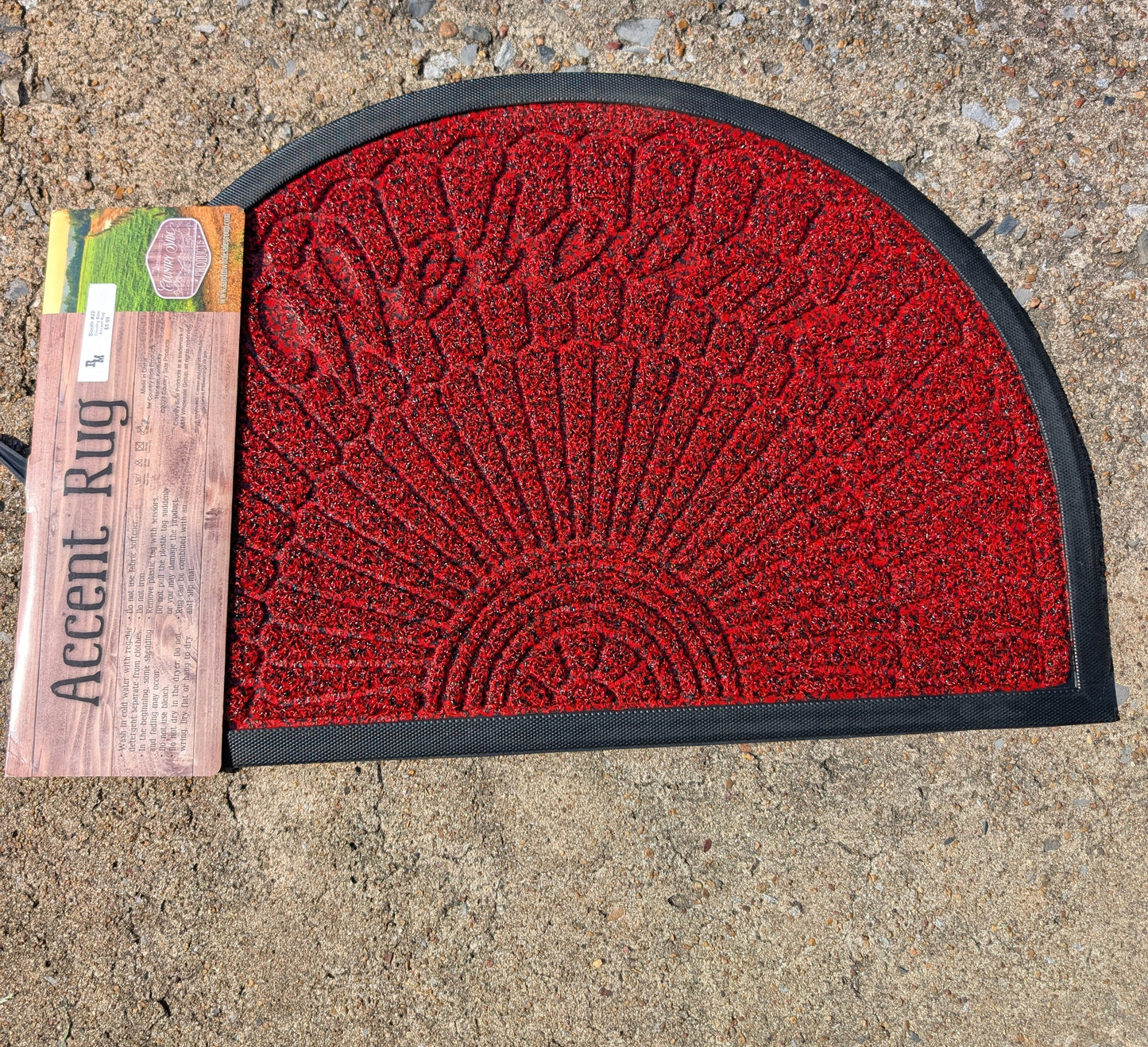 accent rug with rounded corners, limited stock final sale