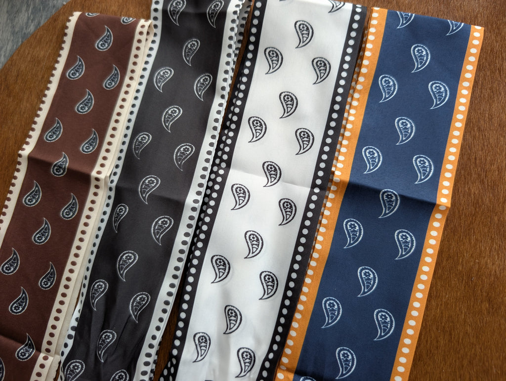 "32-inch Western-style bandana headband scarf in soft fabric"