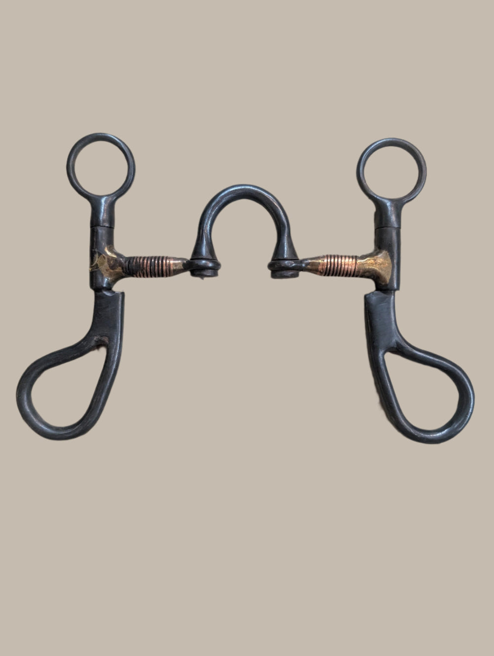 Western steel correction bit with high port and copper-wrapped joints, final clearance
