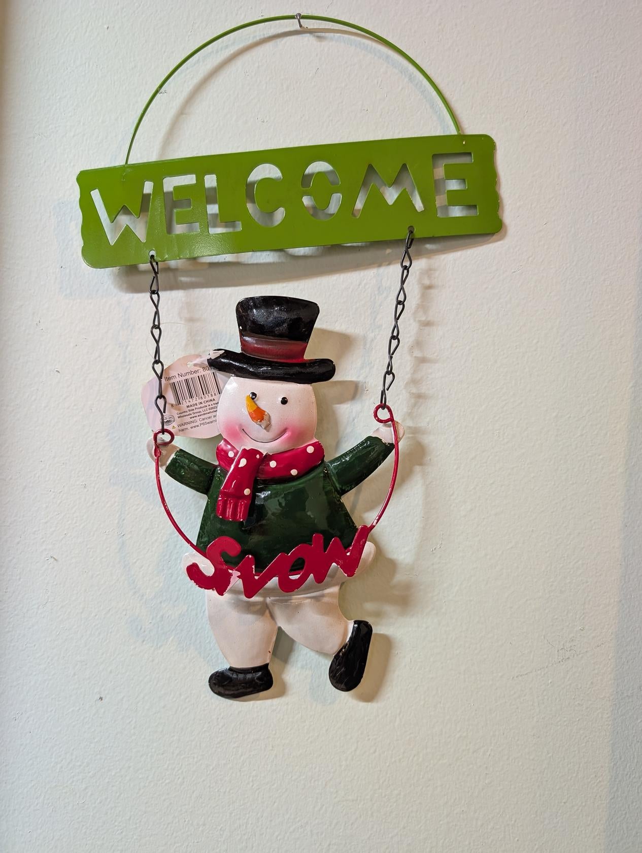 Small metal Holiday Wall/Door Hangers