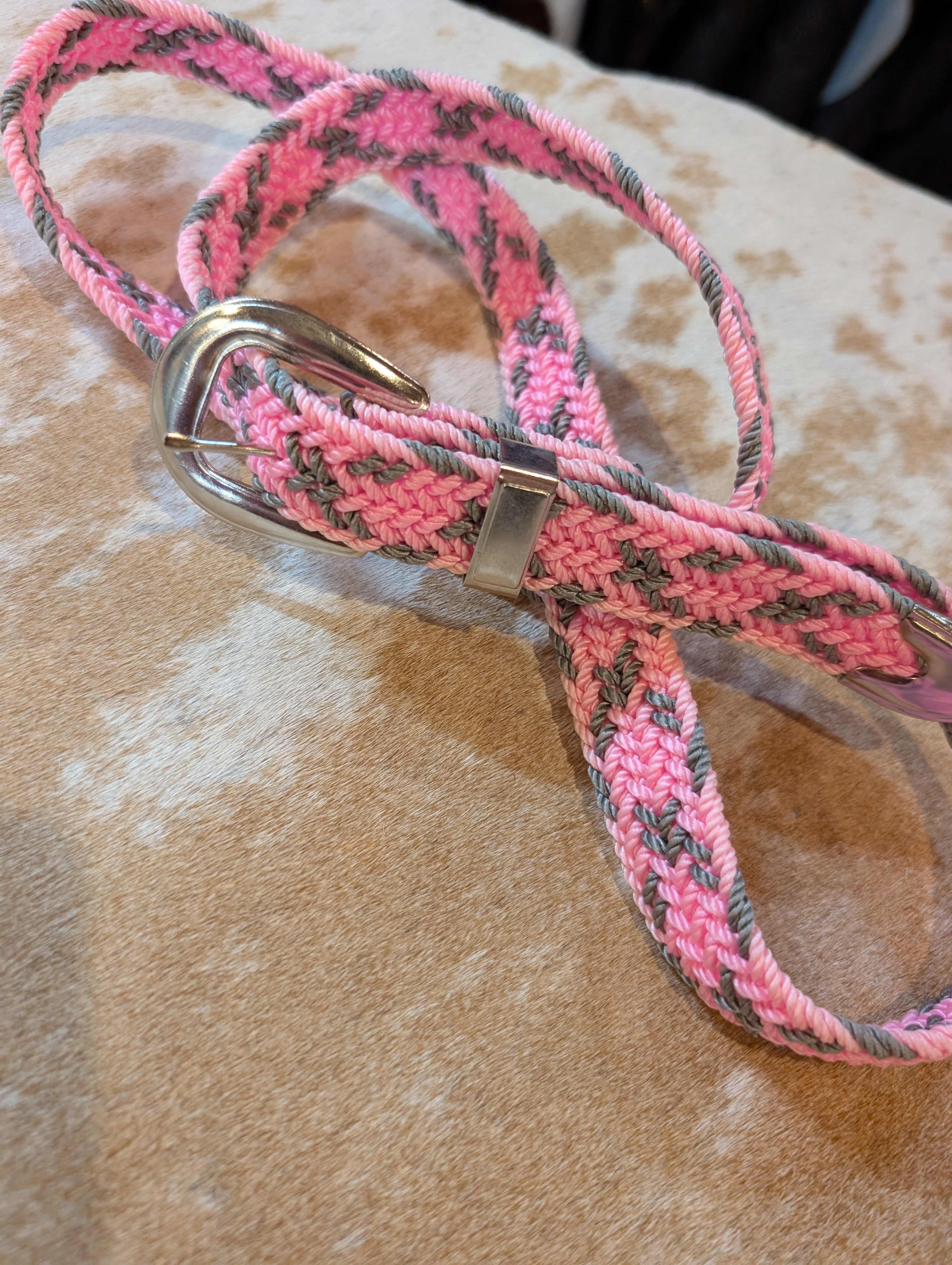 Brushy Creek Retro-Style Nylon Braided Belt