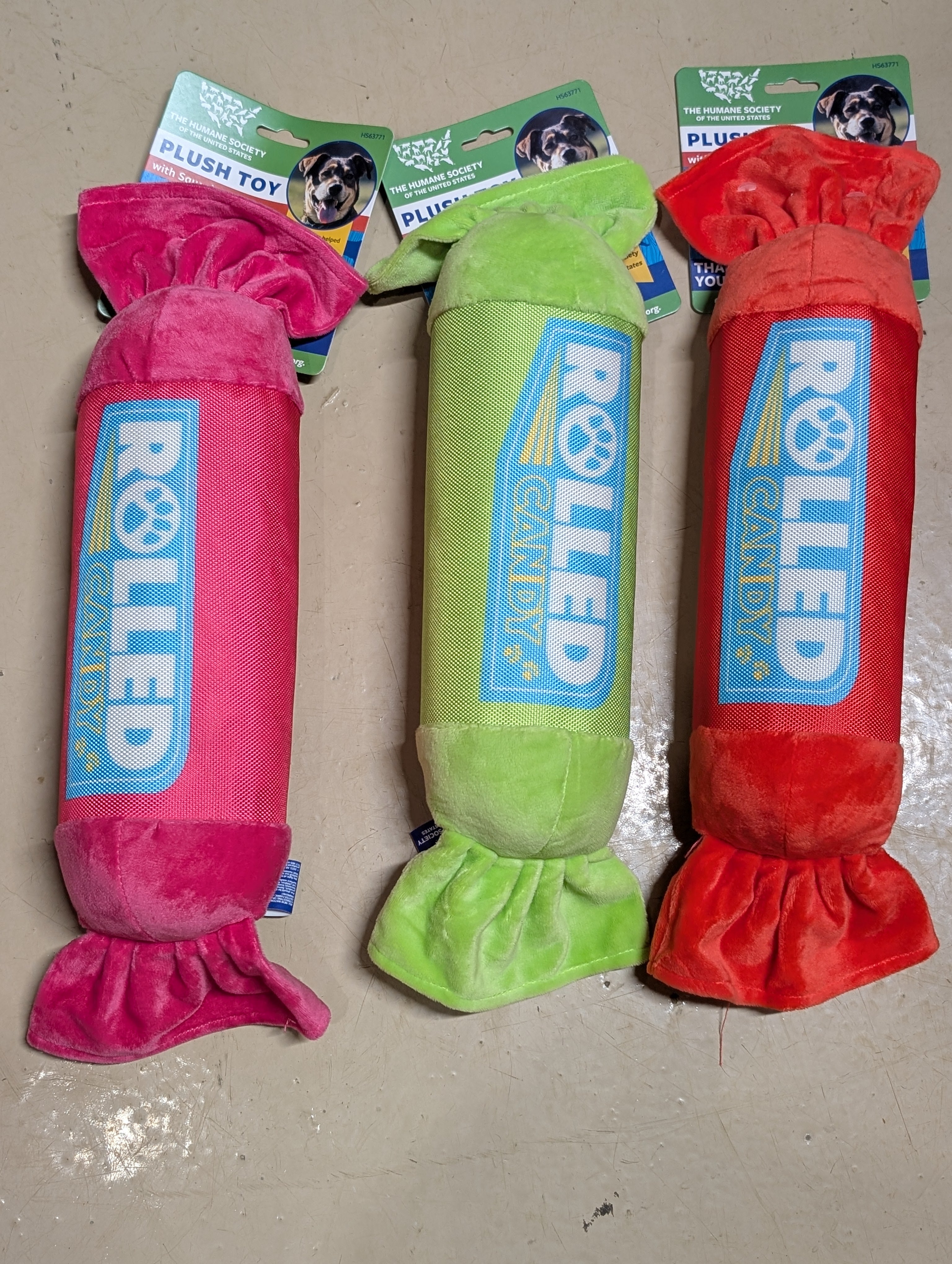 Plush Dog Toy with Squeaker