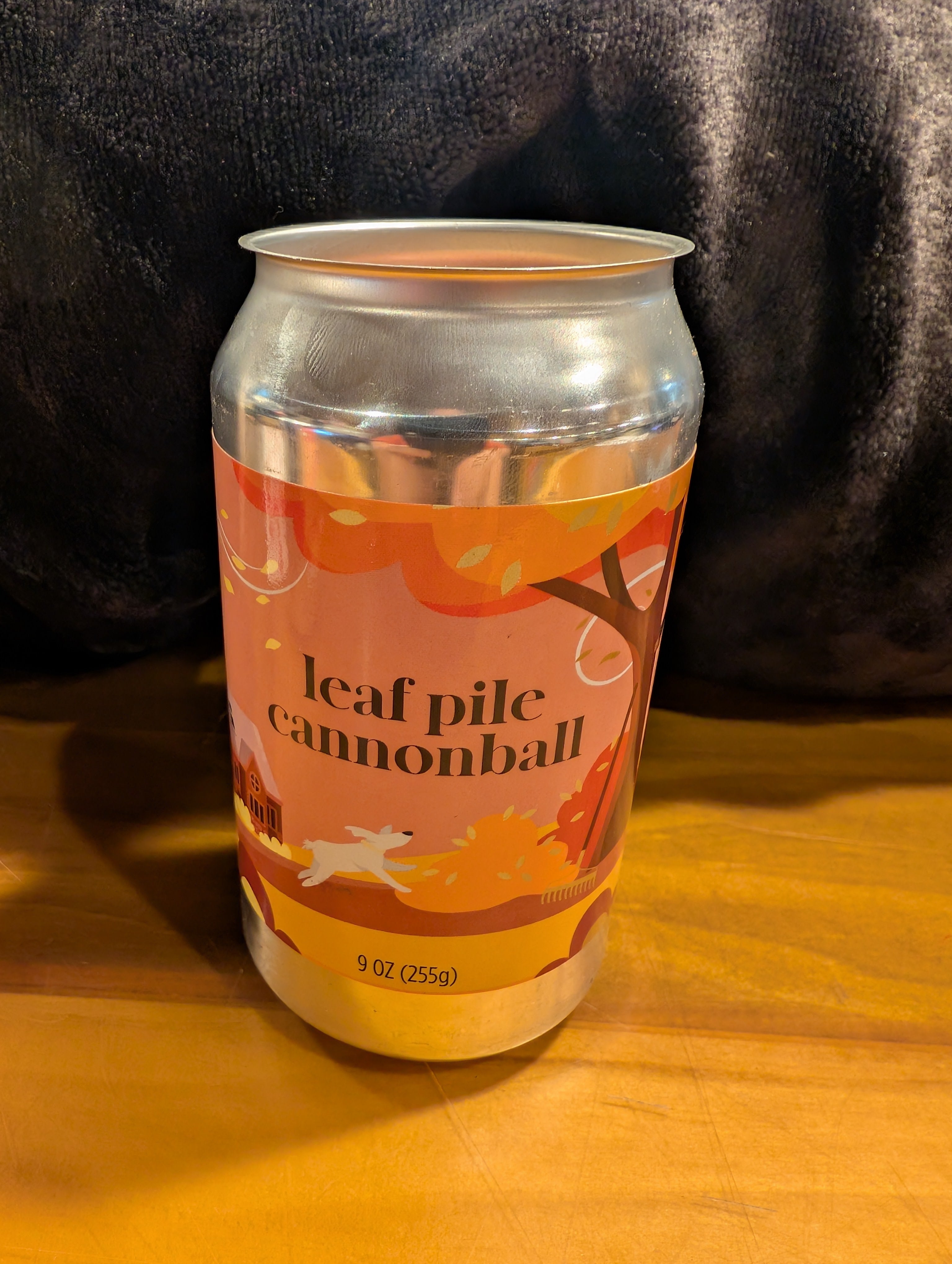 Can Candle Leaf pile cannonball