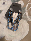 Turquoise Beaded Teardrop Dangle Earrings – Western Chic