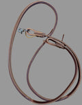 Brown leather contest rein