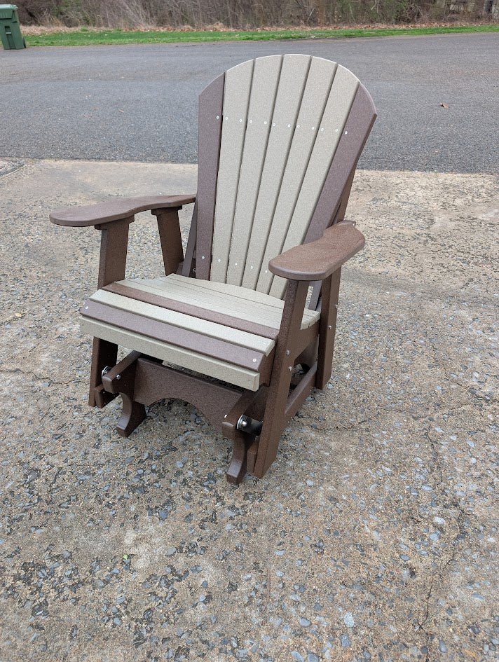 2ft Poly Glider Brown & Weather wood