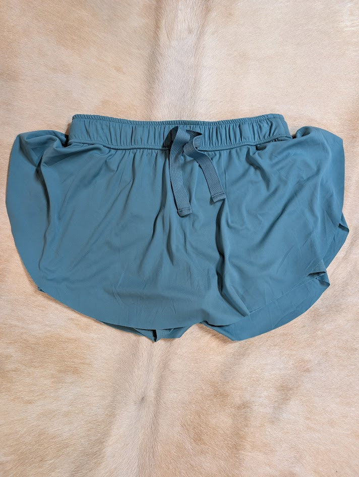 Ruffle Hem Tennis Shorts - Medium