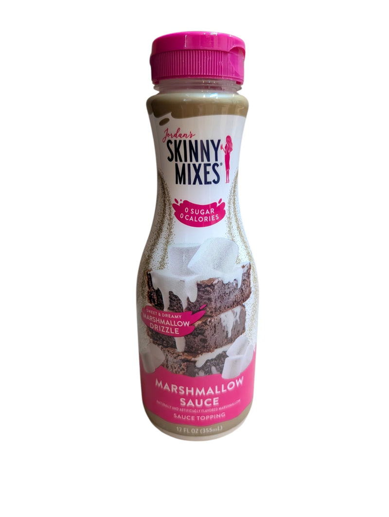 A bottle of Jordan's Skinny Mixes Marshmallow Sauce 355ml