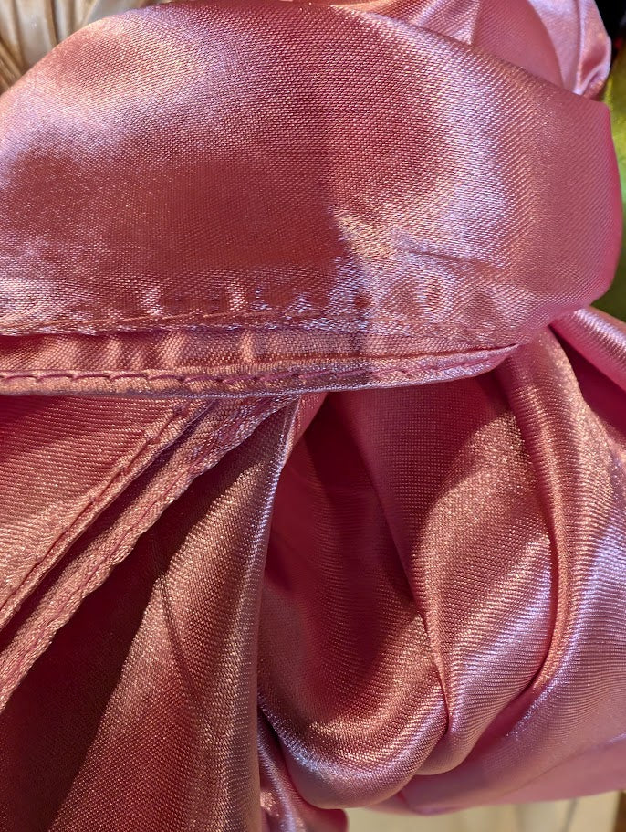 close up of a Pale Pink Wild Rag/ Scarf