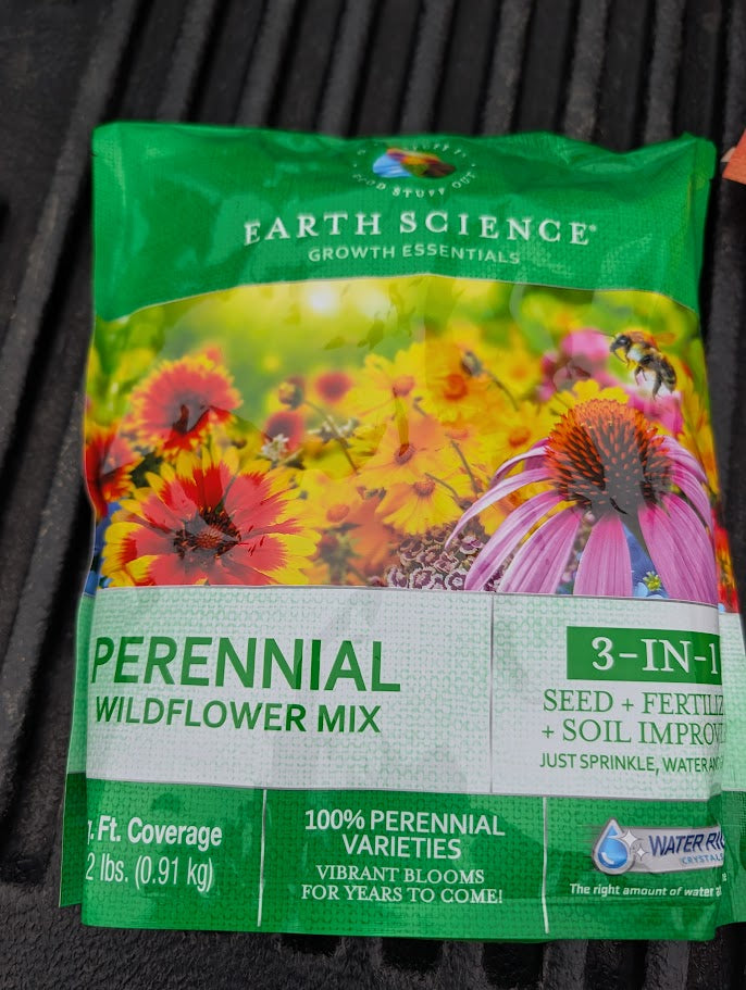 Earth Science Perennial Wildflower Mix new in the package.