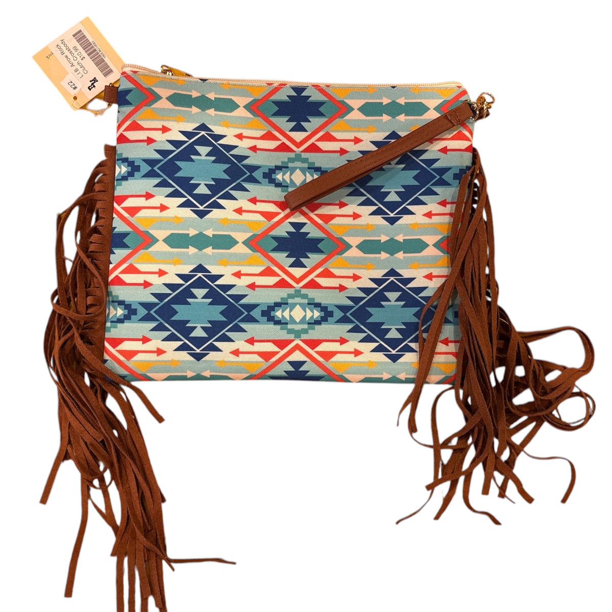 Blue and Orange L.I.B New York Clutch