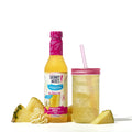 Jordan's Skinny Mixes Sugar Free Pineapple Whip Hydration Syrup 375 ml bottle with fresh pineapple slices.