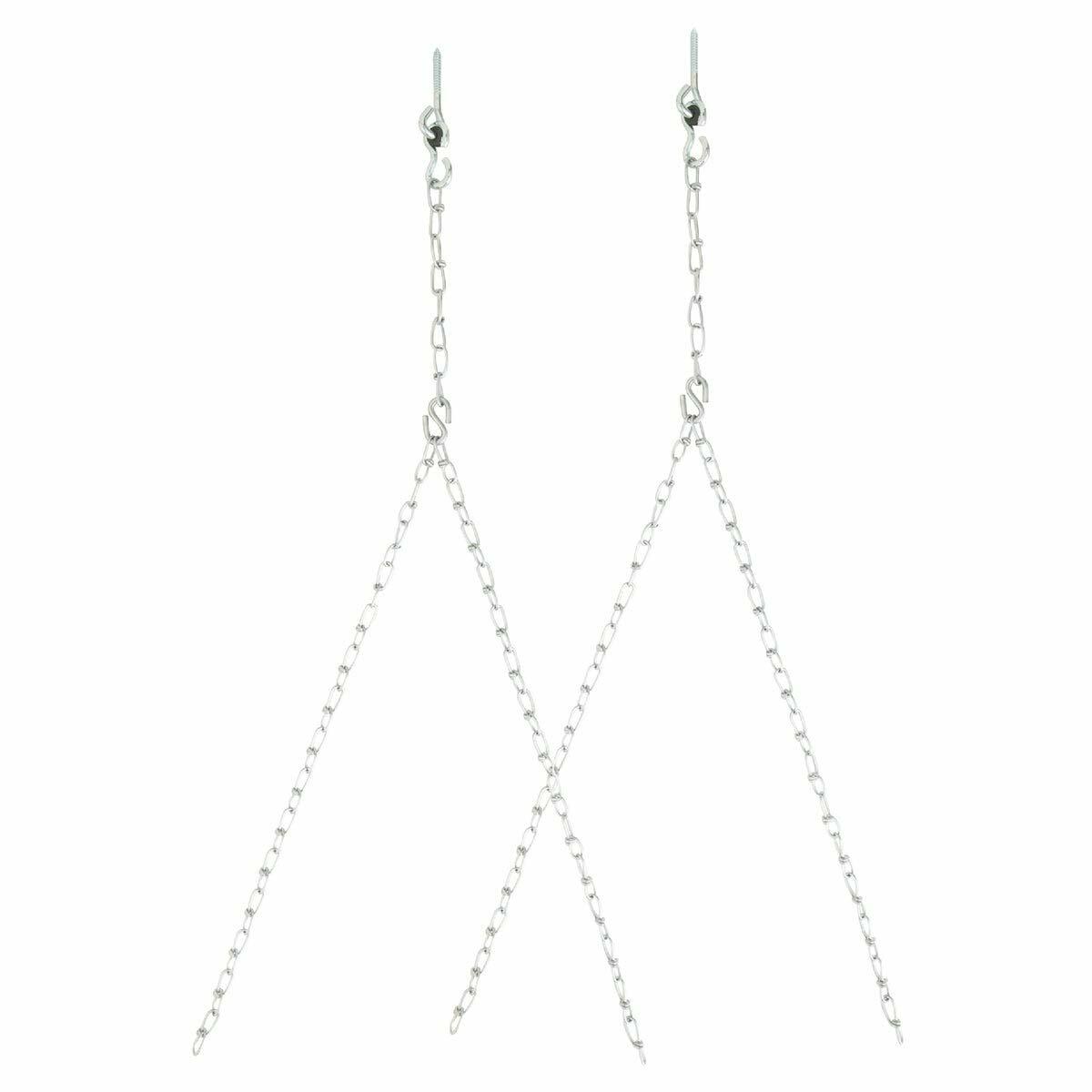 Heavy-duty decorative swing chain kit with hooks for porch installation