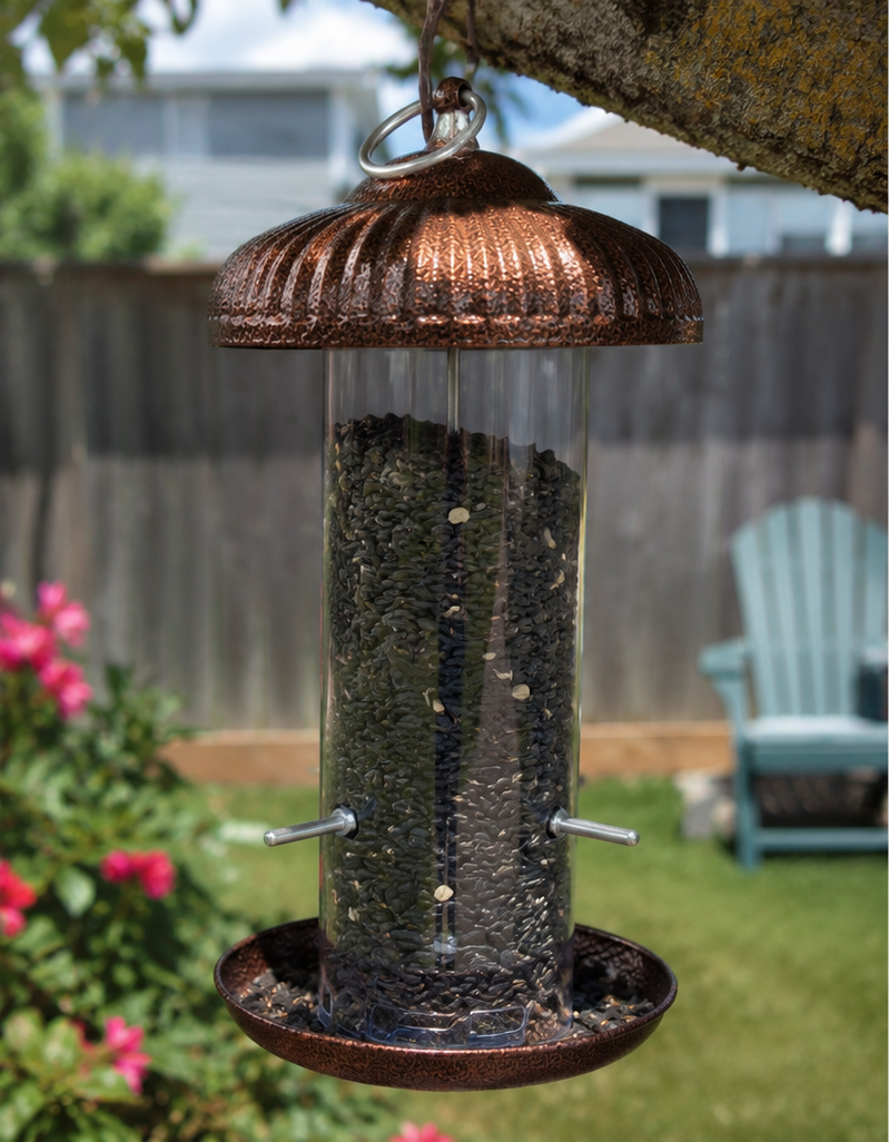 Prairie Seed Bird Feeder shown with seeds