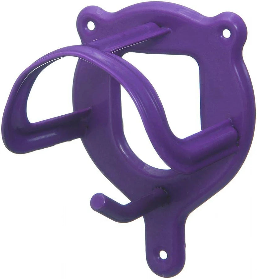 Metal purple bridle hook with pre-drilled holes