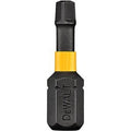 DeWalt drill bit with black and yellow design on a white background