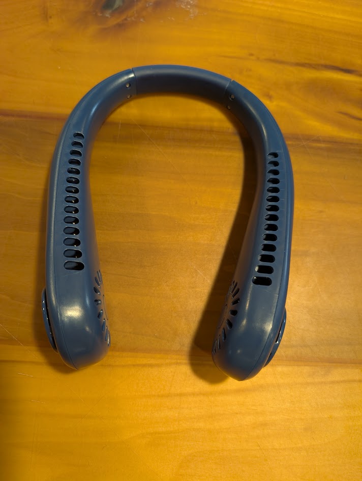 Rechargeable Hands-Free Neck Fan - navy