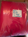 Red tough 1 winter blanket in a clear package