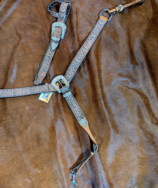 Remington Belt Style Headstall &  Breast Collar Set