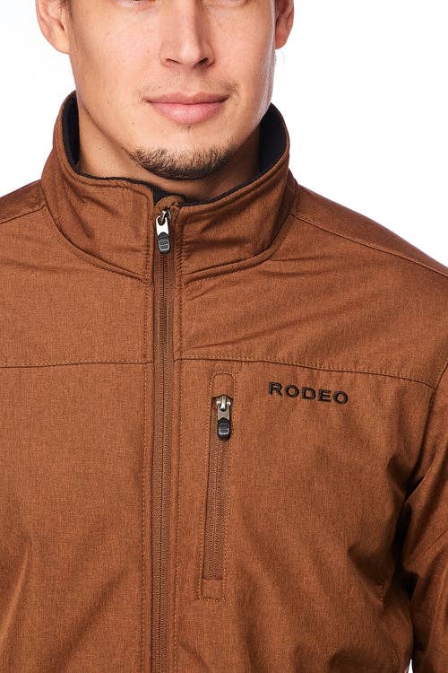 Rodeo Soft Shell brown men's jacket