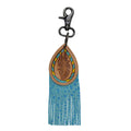 Myra Ethnic Blues Key Fob/Key Chain