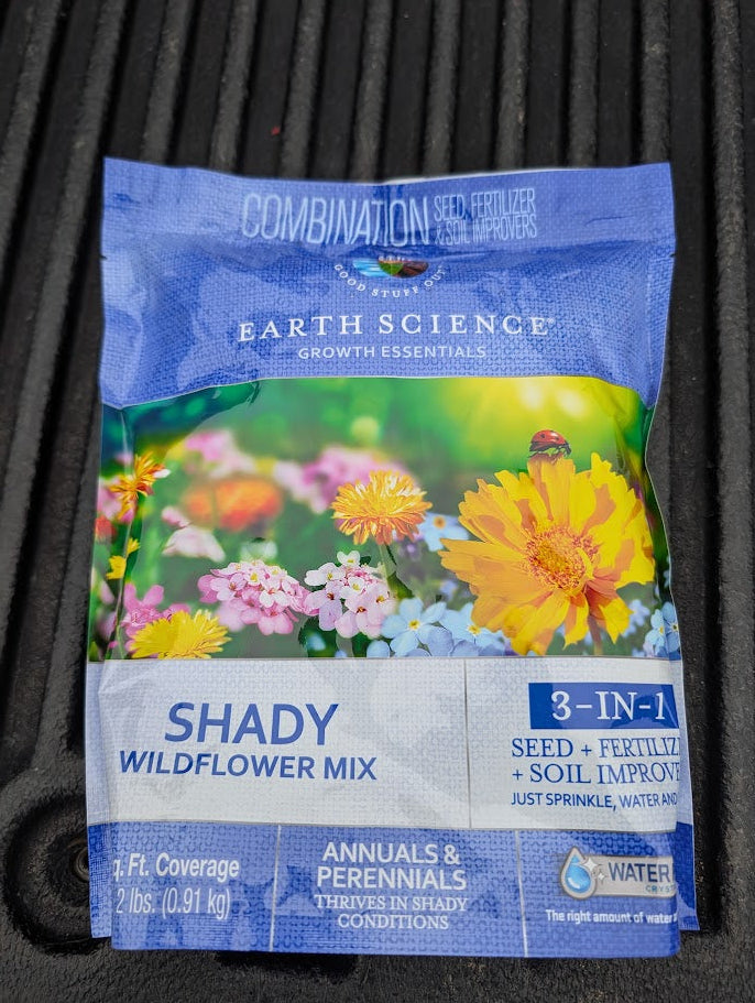 A new bag of Shady Wildflower Mix
