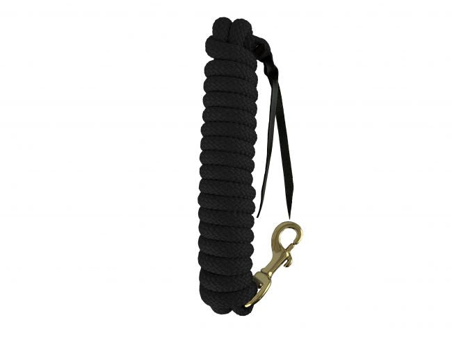 Showman 14' leather end nylon pro braid training lead