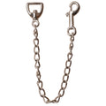 Handcrafted rust resistant metal lead chain for horses, 18 inches long with a quick attach bolt snap.