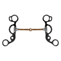 Short shank twisted copper wire snaffle western bit built to last. 