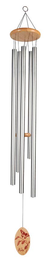 Silver Vista Wind Chime 57" Garden Decor Wind Chime - 90641