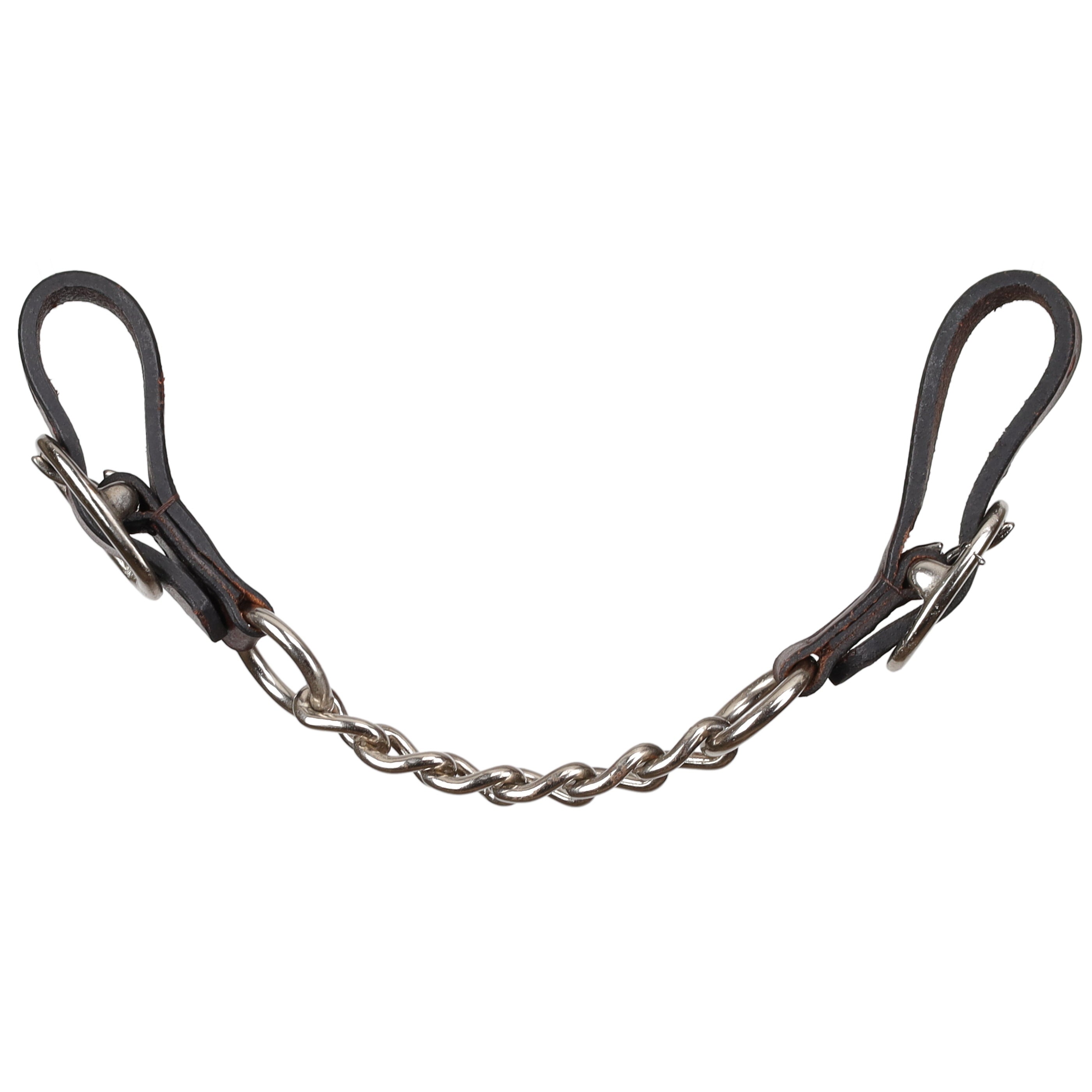 Side view of a Argentina Leather Curb Chain